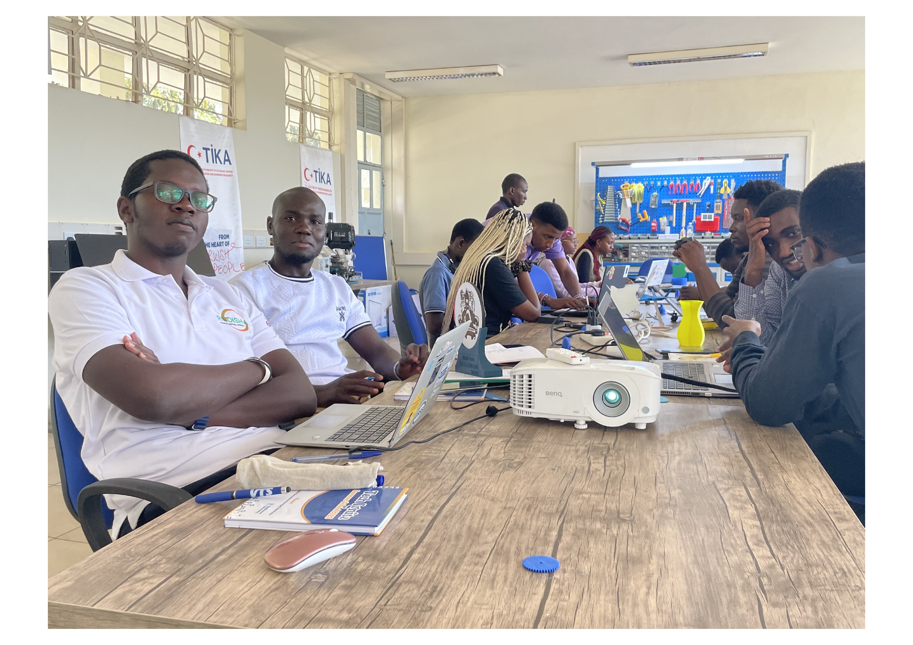 Engineering Hub members together at a Kenyatta University event